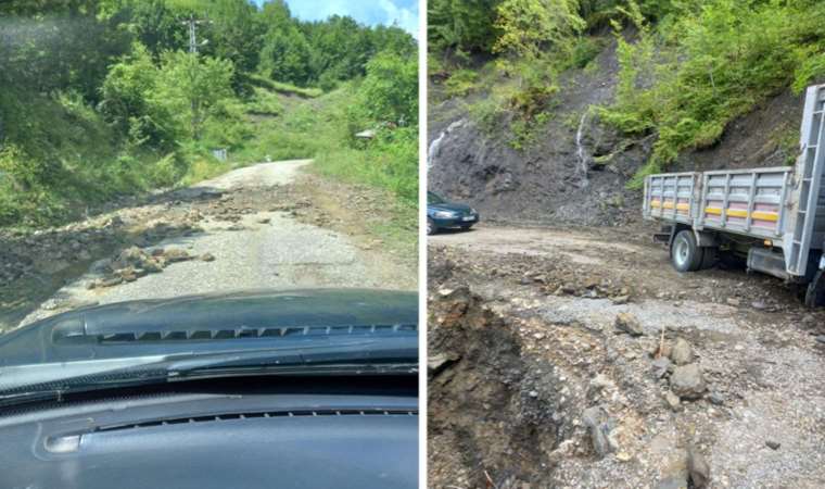 Sağanak yağış hasara yol açtı, geçici köprü 5. kez yıkıldı