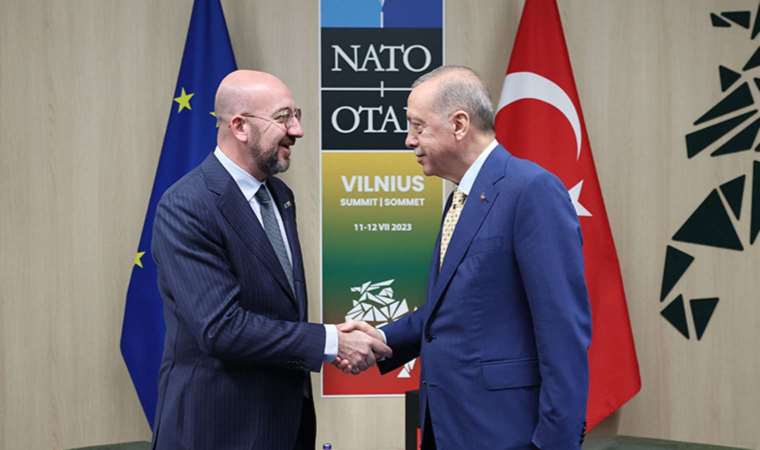 Erdoğan, Avrupa Konseyi Başkanı Michel ile görüştü