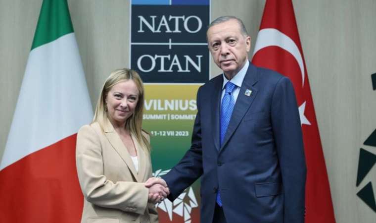 Cumhurbaşkanı Erdoğan, İtalya Başbakanı Meloni ile görüştü