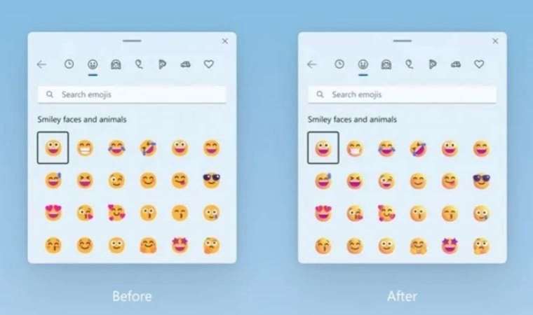 Windows 11 için 3D emojilerin testleri başladı