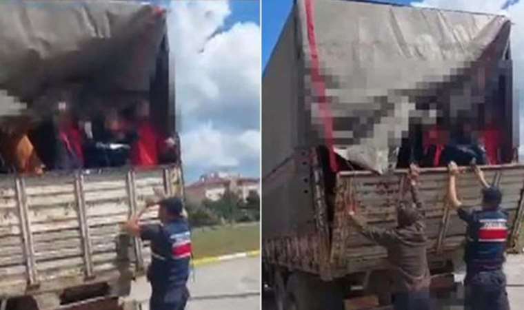 Jandarmadan kaçak göçmen operasyonu: 105 kaçak göçmen yakalandı