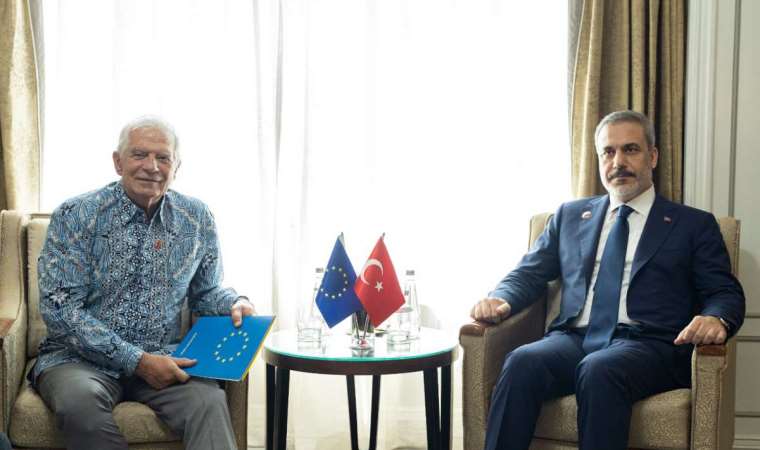 Dışişleri Bakanı Fidan, AB Yüksek Temsilcisi Borrell ile bir araya geldi