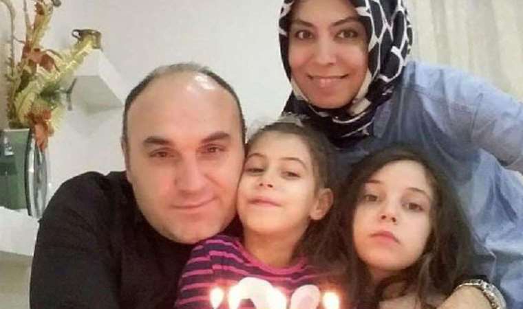 Kazada ölen öğretmen çift ile kızları son yolculuklarına uğurlandı