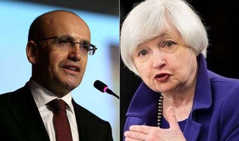 Bakan Mehmet Şimşek, Yellen ile görüştü