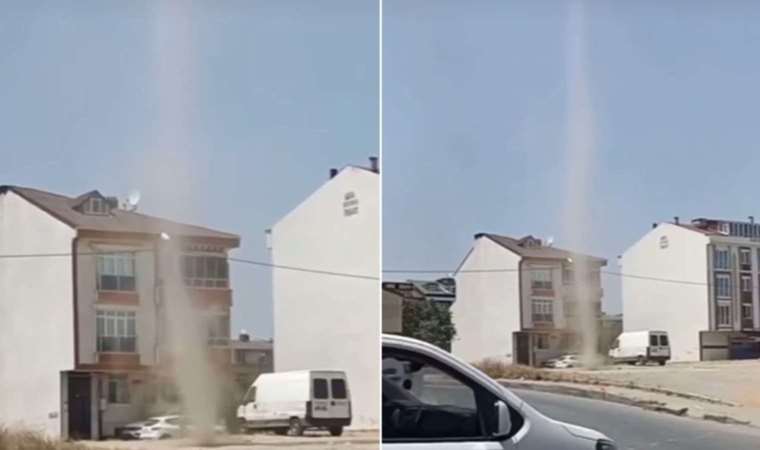 İstanbul’da şehrin ortasında hortum paniği!