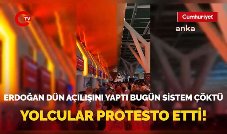 Erdoğan dün açılışını yaptı bugün sistem çöktü: Yolcular birçok sebepten mağdur oldu!