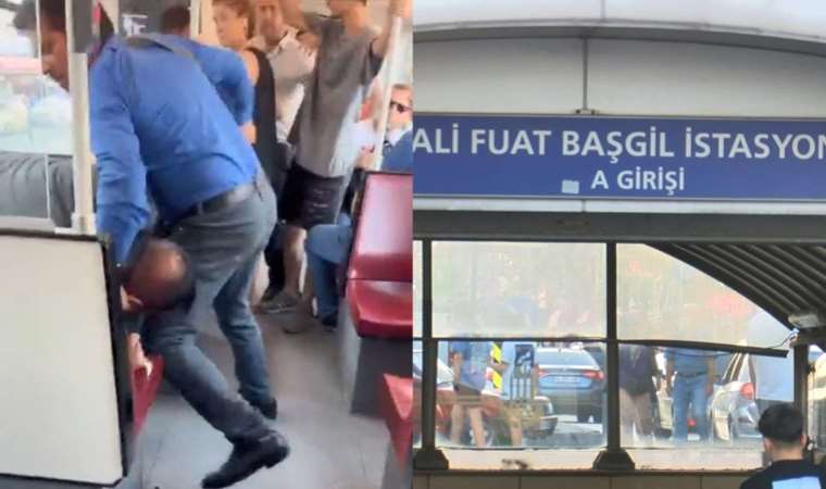 Hareket halindeki tramvayda dehşet: Bıçakla saldırdı!