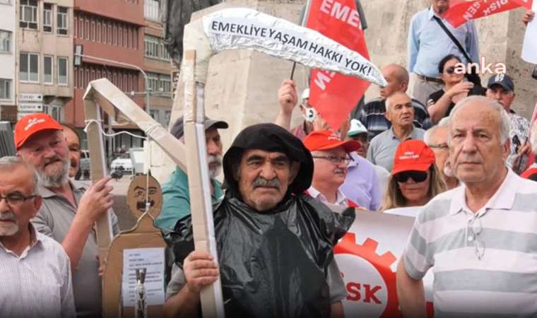 DİSK emekli maaşlarına yapılan yüzde 25'lik zammı protesto etti: Sefalet ücreti istemiyoruz