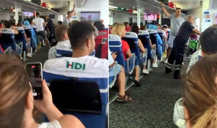Marmara Denizi'nin ortasında korku dolu anlar