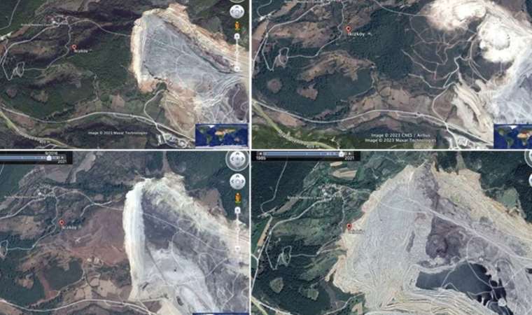 Akbelen'deki katliamın uydu görüntüleri ortaya çıktı...