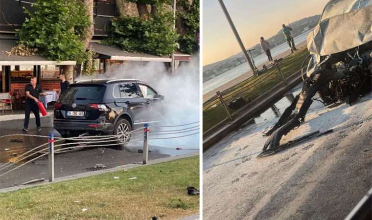 İstanbul'da dehşet anları: Taklalar attığı cipten sağ çıktı, ortalık savaş alanına döndü!