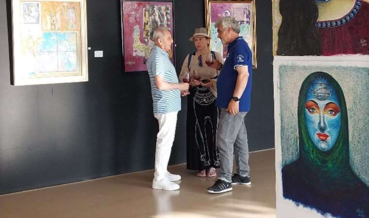Nezir Korkmaz'ın sergisi Bodrum'da sanatseverlerle buluştu