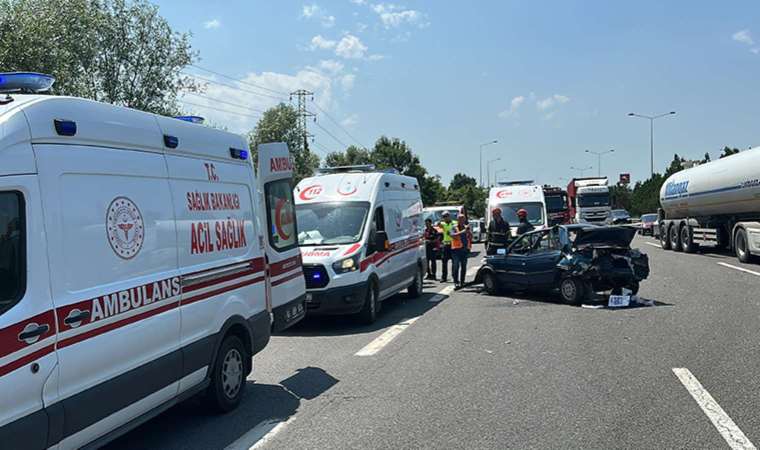 Anadolu Otoyolu'nda korkunç kaza... 5'i çocuk 8 kişi yaralandı!