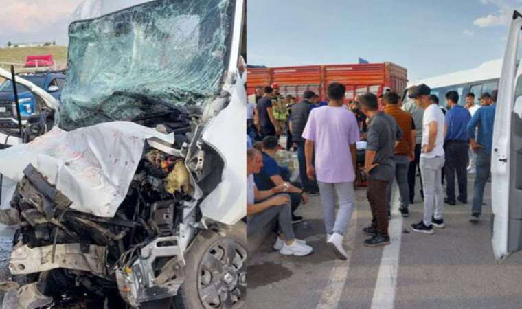 Ankara'da işçi servisi ile kamyon çarpıştı: 10 yaralı