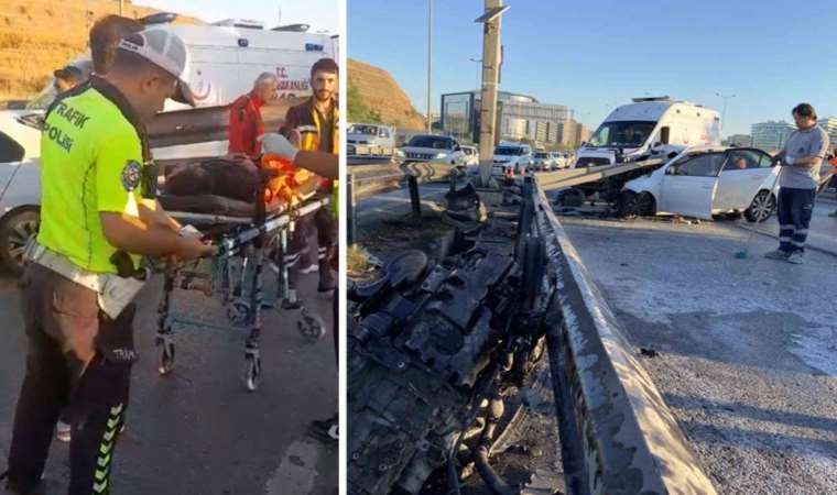 E-5 Karayolu’nda otomobil bariyere ok gibi saplandı: 1 ölü