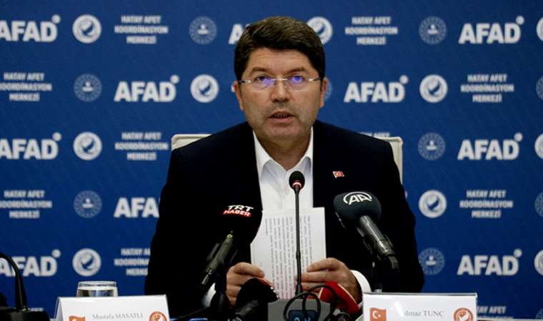 Bakan Tunç'tan 'Hatay' açıklaması: 'Hükümetlerimiz döneminde yapılan adalet saraylarımız yıkılmadı'