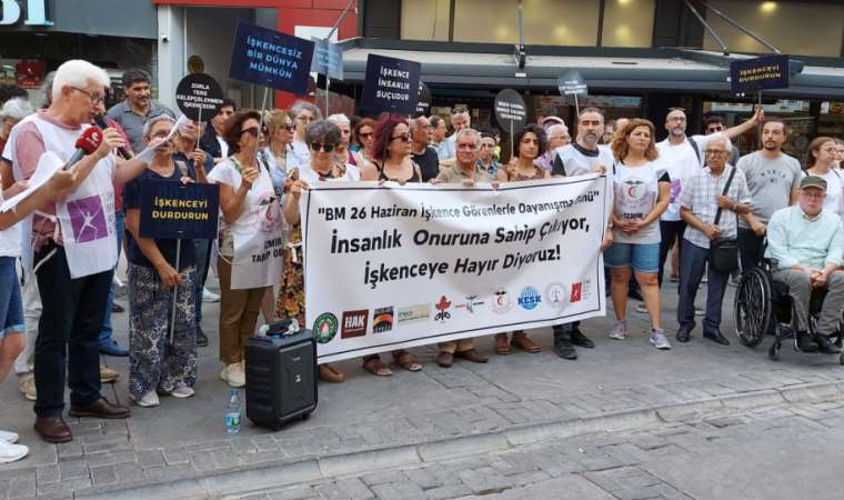 İzmir’de STK’lerden işkence protestosu