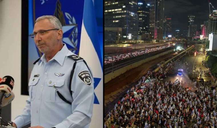 İsrail'de emniyet müdürü istifa etti: Protestolar alevlendi