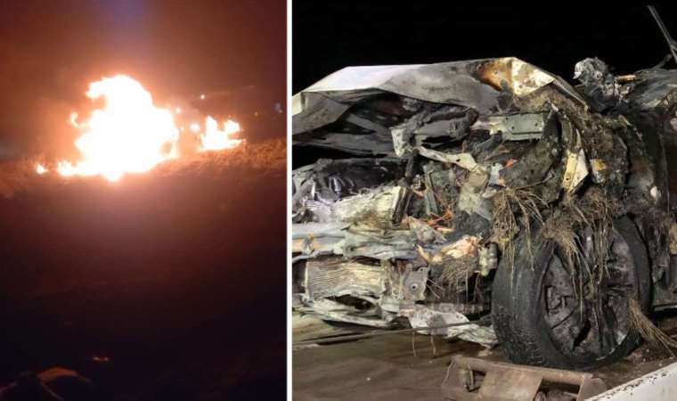 Ankara’da kazaya karışan iki araç alev topuna döndü: 6 yaralı