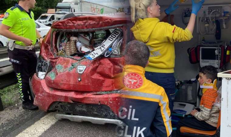 TEM’de 13 araçlık zincirleme kaza... Trafik felç oldu: 5 yaralı