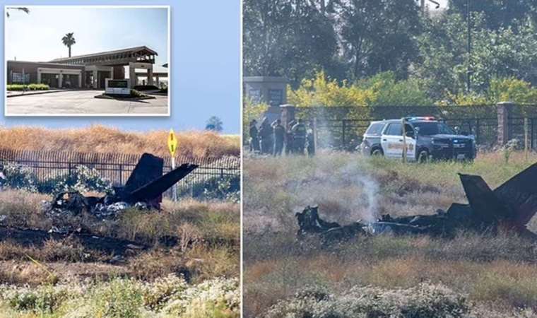 Los Angeles yakınlarında özel jet düştü: 6 ölü