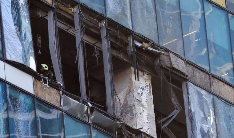 Moskova'da aynı gökdelene ikinci kez İHA düştü