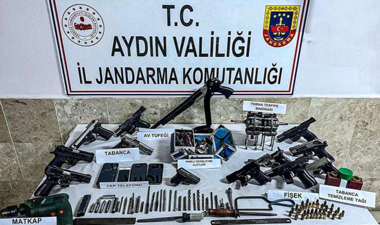 Aydın'da silah kaçakçılığı operasyonu: 12 tabanca ile yakalandı