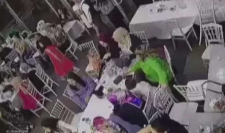 Depreme nişan töreninde yakalanan yurttaşların panik anları kamerada