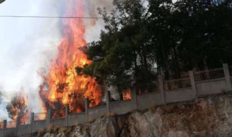 Kırklareli'nde hastane bahçesinde yangın!