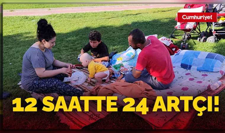 5.3'lük depremin ardından Malatyalılar geceyi dışarıda geçirdi