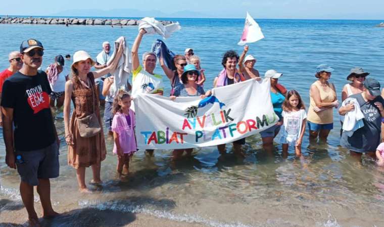 'Sahiller Halkındır' hareketi Ayvalık'ta da ses buldu