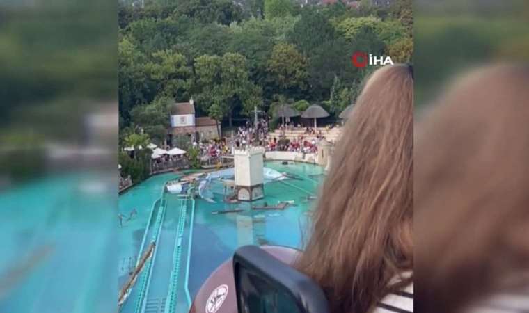 Almanya'nın en büyük tema parkında gösteri sırasında kaza: 7 yaralı