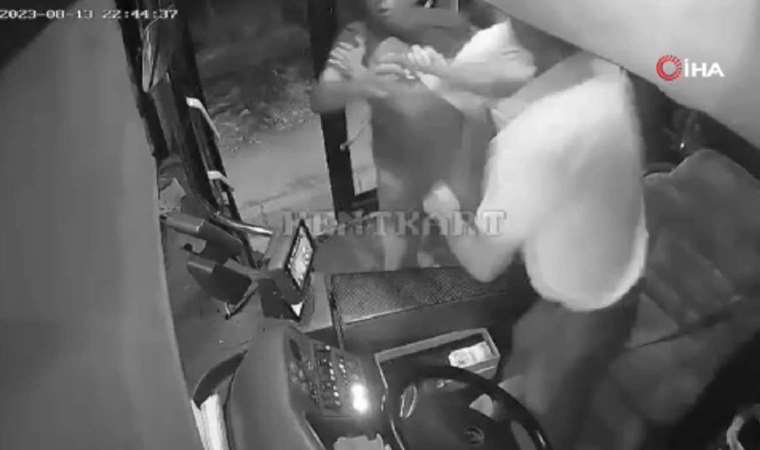 Isparta'da otobüs şoförüne saldırı!