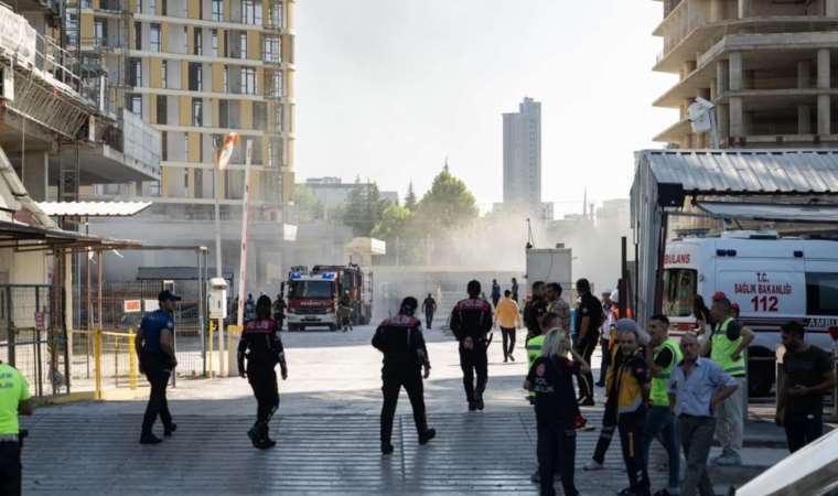 Ankara'da inşaat halindeki sitede yangın!