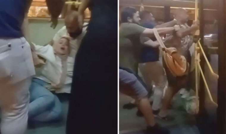 Kadıköy'de otobüste 'Neden çarptın' gerginliği: Yolcular tarafından zorla indirildi