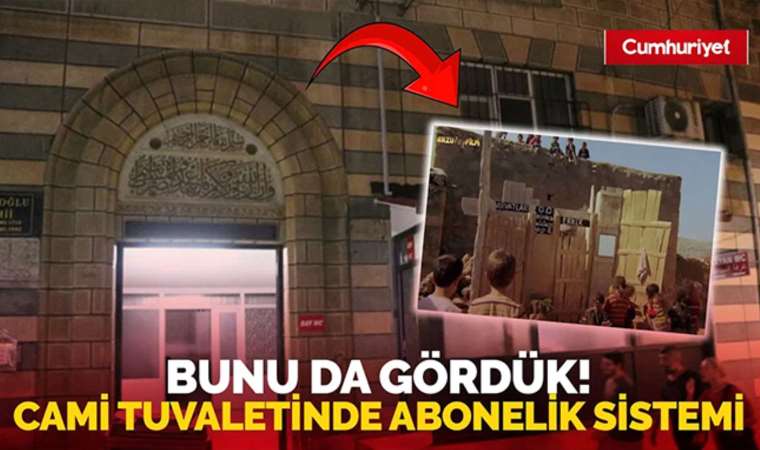 Cami tuvaletinde abonelik sistemi, Haftalık 30, aylık 120 TL