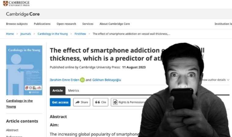 TÜBİTAK’ın elediği proje Cambridge University Press'te yer aldı