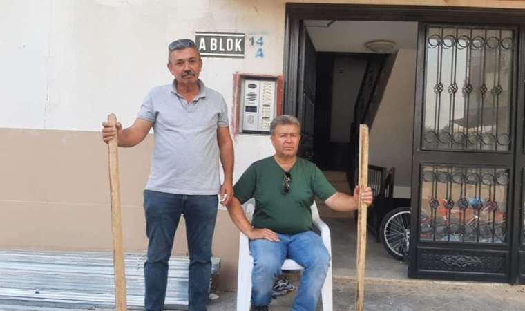 Aynı binada bir haftada 8 yangın çıktı: Sopayla nöbete başladılar