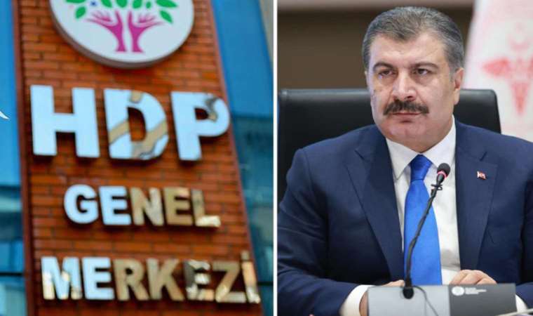 HDP'den Bakan Koca'ya 'e-Reçete' tepkisi: 'Bari sen diline sahip çıksaydın'