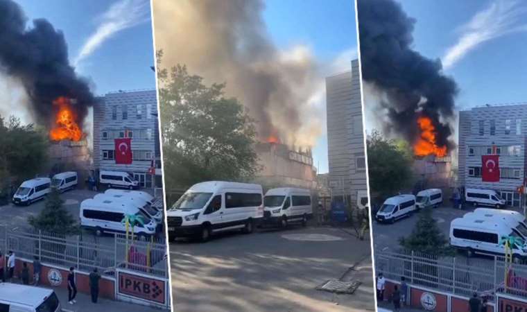 Bağcılar'da geri dönüşüm tesisinde yangın