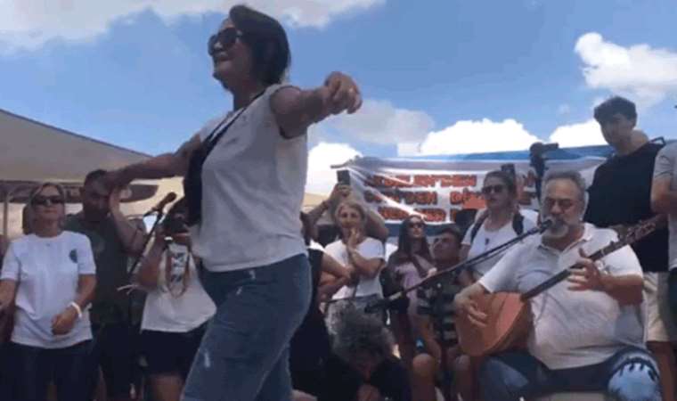 Akbelen direnişi 16. gününde: Tolga Çandar söyledi, İkizköylüler zeybek oynadı