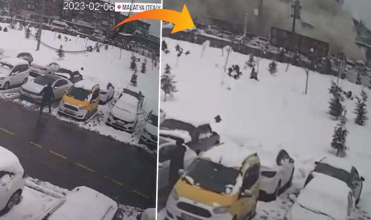 Kahramanmaraş depreminin yeni görüntüleri ortaya çıktı: Malatya'da binalar böyle yerle bir oldu...