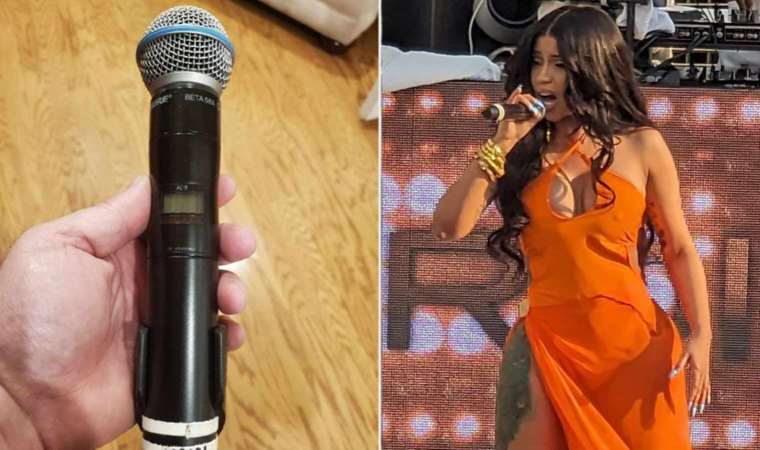 Cardi B’nin fırlattığı mikrofon 100 bin dolara satıldı