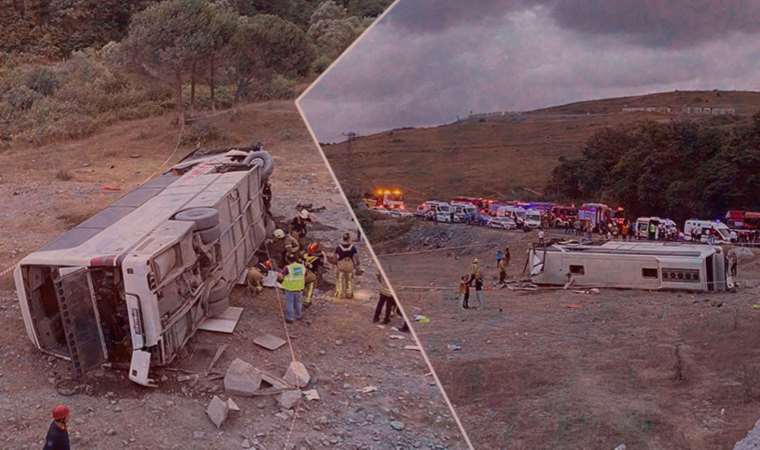 İstanbul'da feci kaza! Havalimanı servisi yoldan çıkarak köprüden uçtu: 27 kişi yaralandı