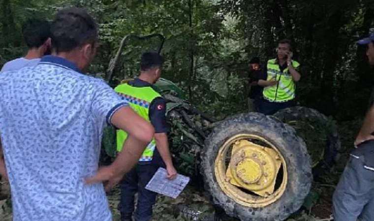 Fındık işçilerini taşıyan traktör şarampole yuvarlandı: 13 yaralı