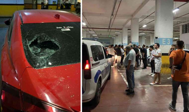 Bayrampaşa’da İSPARK otoparkına taşlı saldırı: 15 aracın camını kırıp kaçtılar!