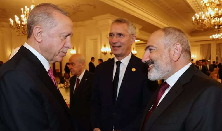 Cumhurbaşkanı Erdoğan, Ermenistan Başbakanı Paşinyan ile görüştü