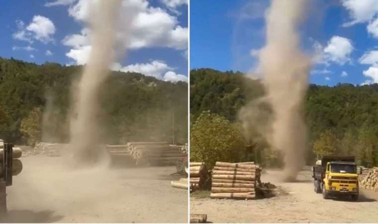 Bartın’da orman deposunda hortum