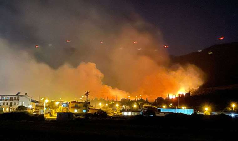 Aydın'da makilik alanda yangın: Ekiplerin müdahalesi sürüyor