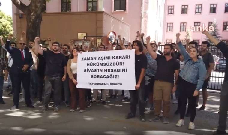 TKP'den Adalet Bakanlığı önünde 'Sivas' eylemi